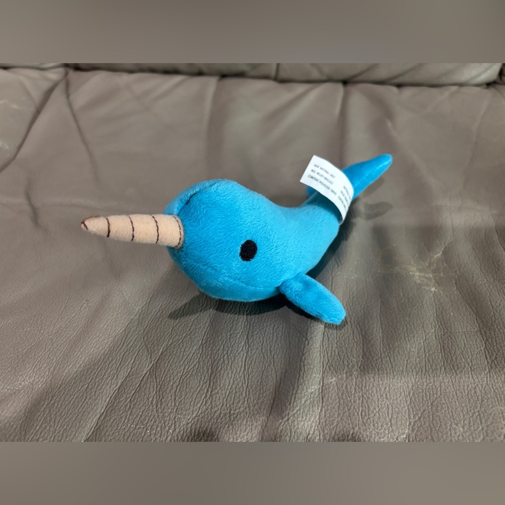 Blue Narwhal Plush Toy
